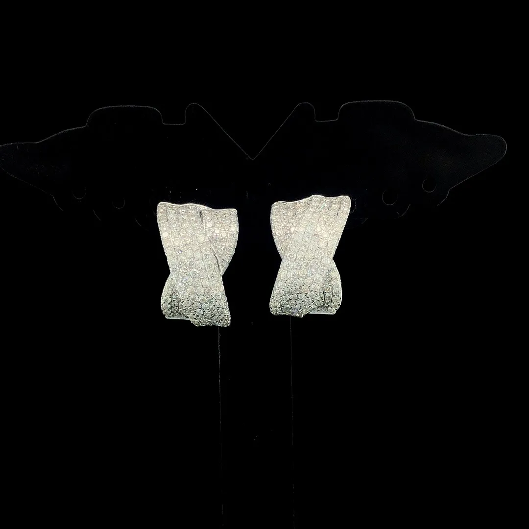 Eclat Bow Diamond Earrings