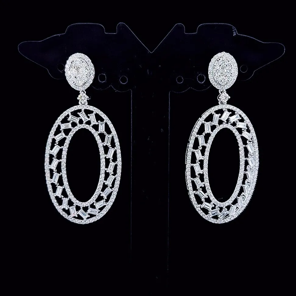 Lattice Luxe Drop Earrings