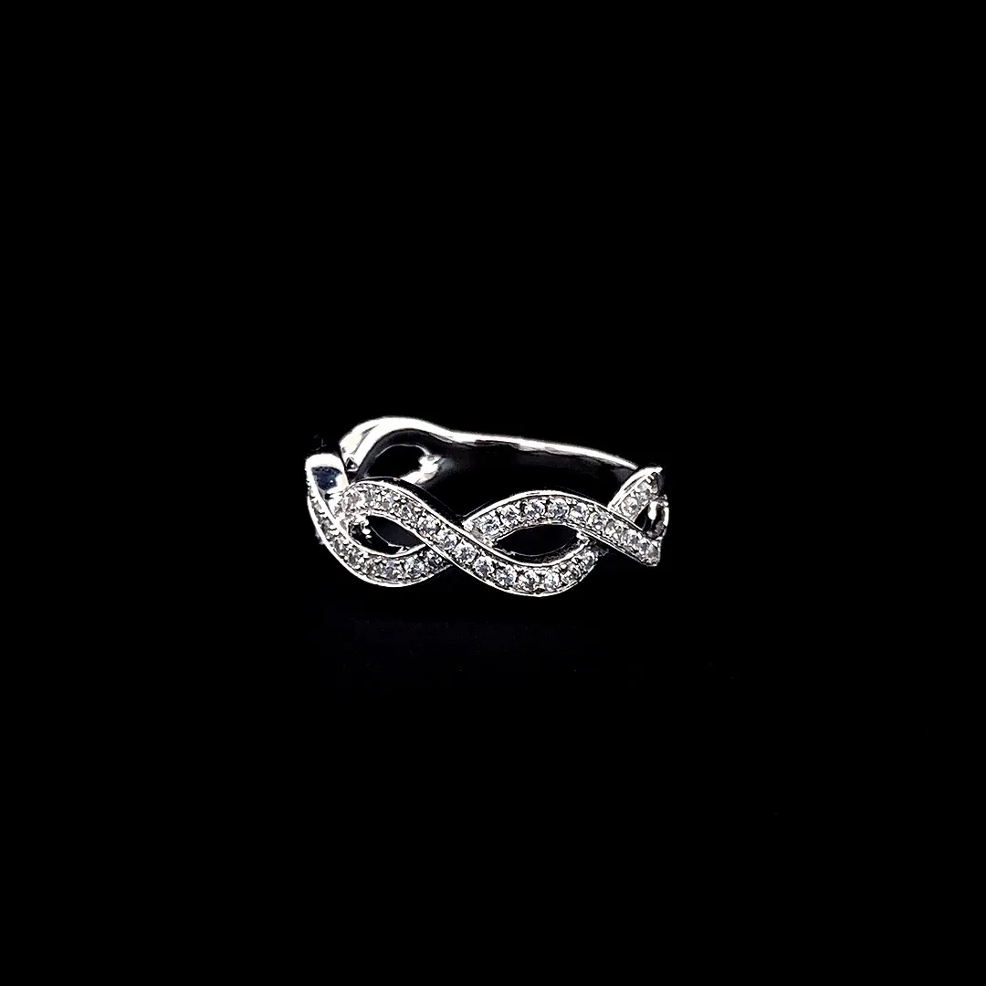 Infinity Sparkle Band Ring