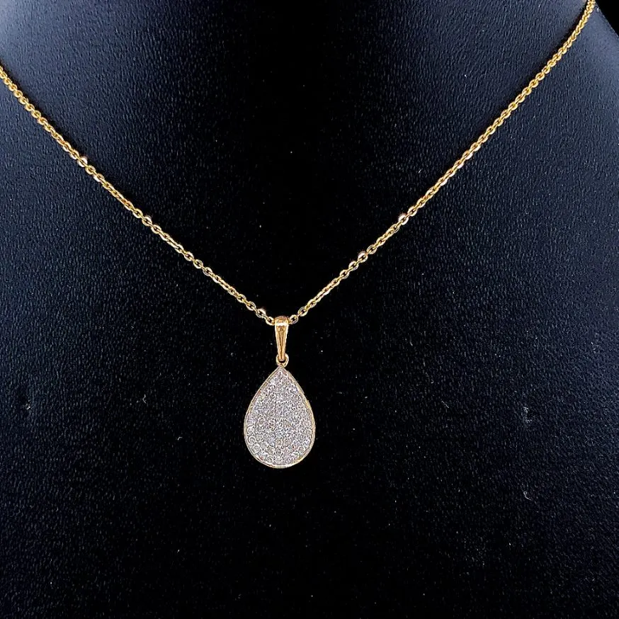 Golden Teardrop Pendant