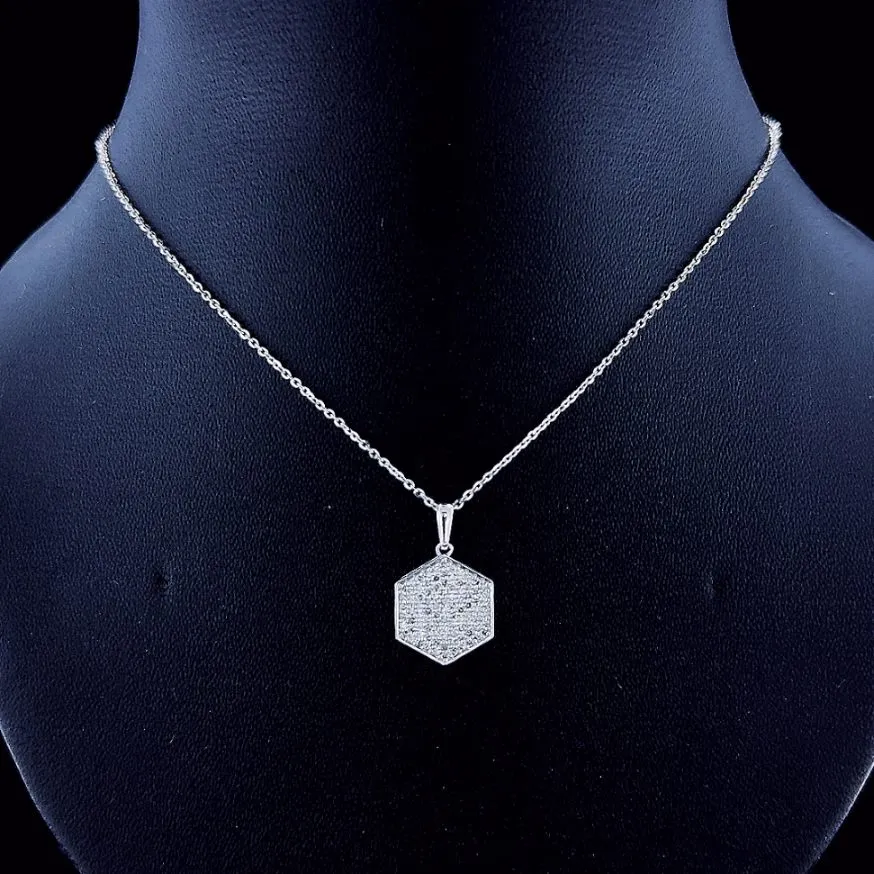 Geometric Frost Pendant