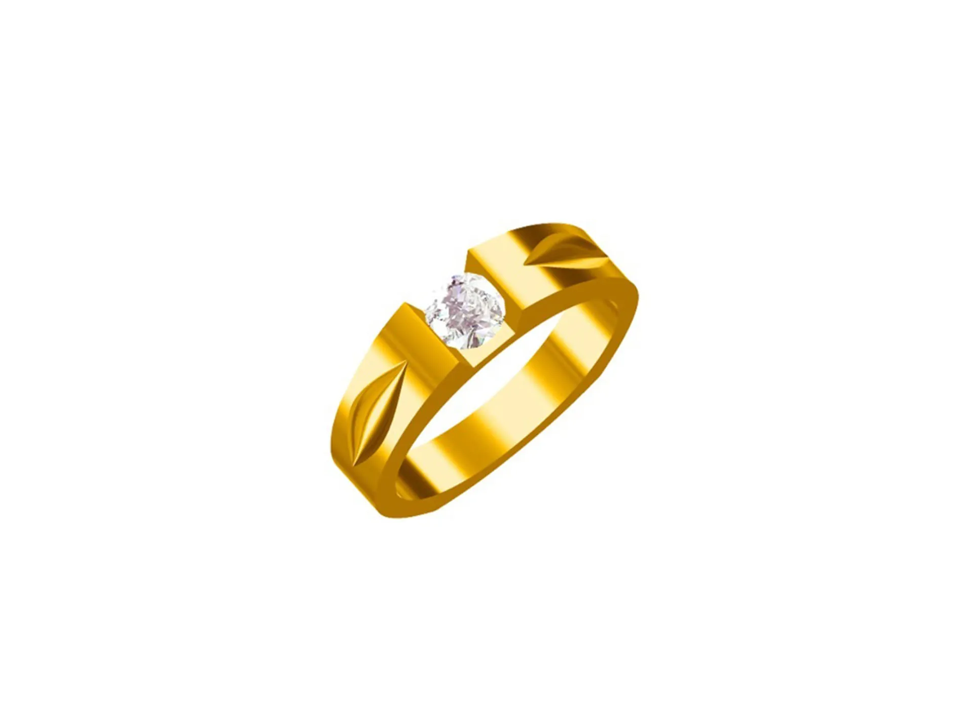 Modern Zenith Diamond Ring