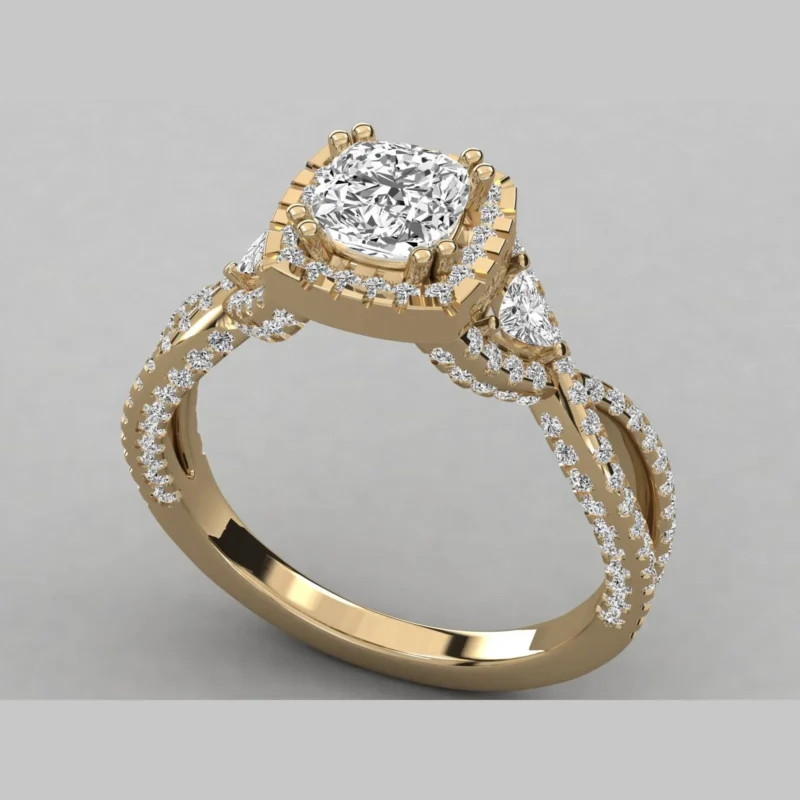 eternal harmony ring solitaire top view